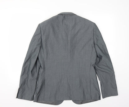 Mens UK Size 38 Burton Regular Grey Suit Jacket