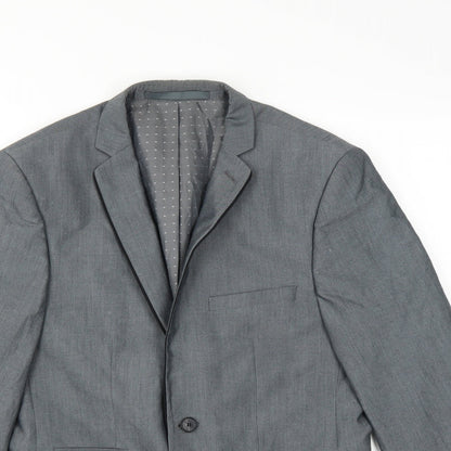 Mens UK Size 38 Burton Regular Grey Suit Jacket