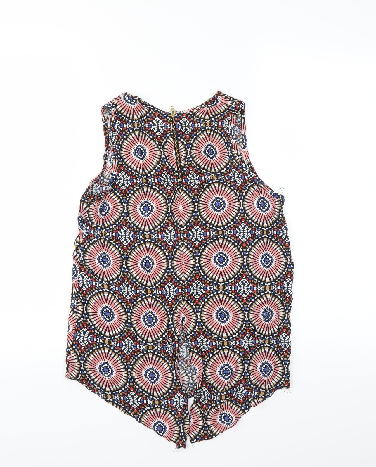 Womens UK Size 8 Dorothy Perkins Multicoloured Basic Blouse