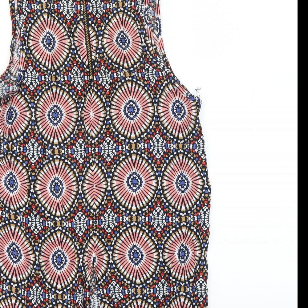 Womens UK Size 8 Dorothy Perkins Multicoloured Basic Blouse