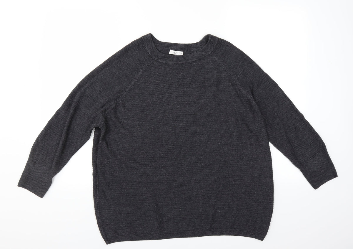 Front view of Jaqueline deYong women’s grey jumper, size XS