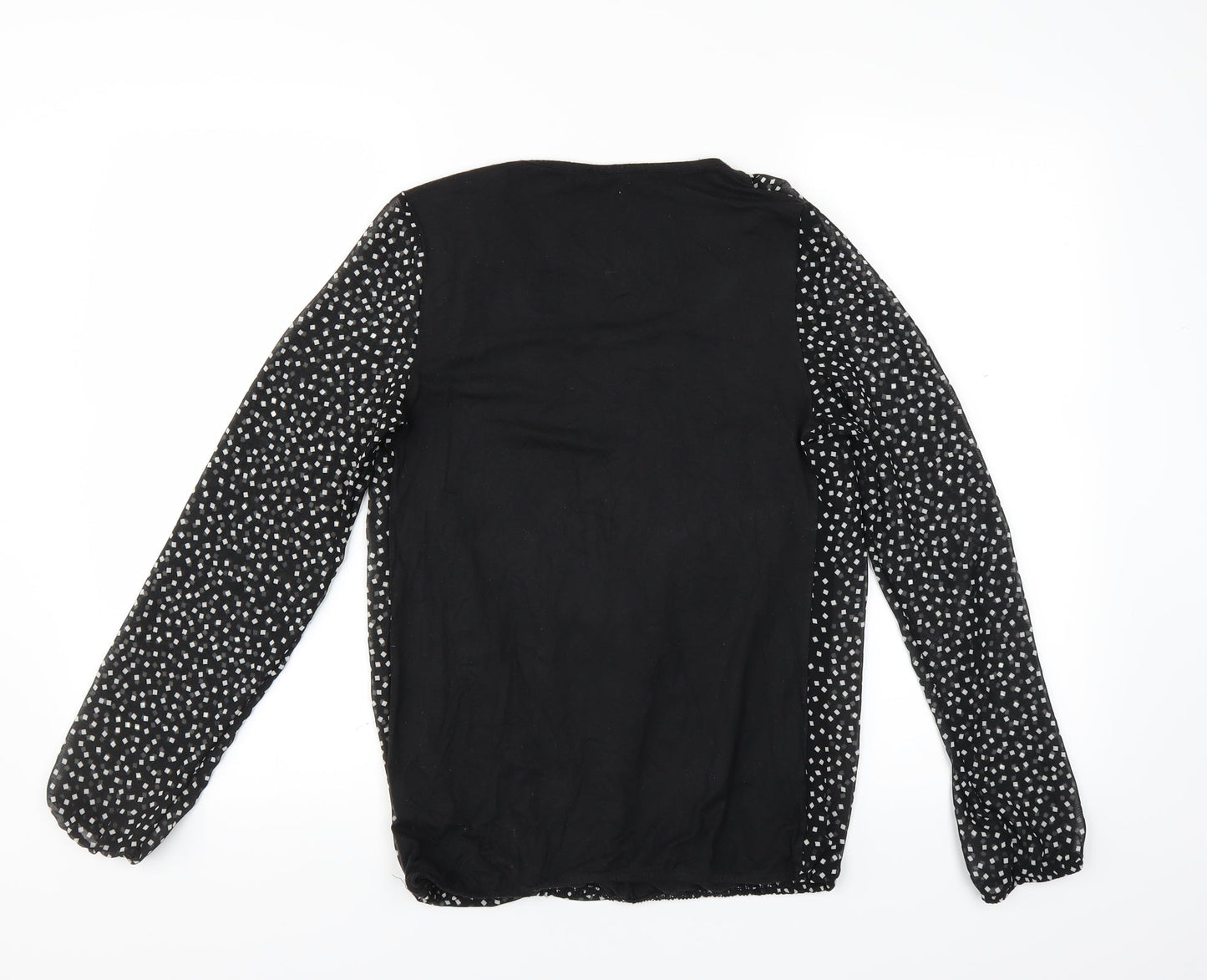 Womens UK Size 8 George Black Basic Blouse
