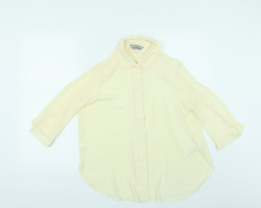 Womens UK Size 12 Dorothy Perkins Ivory Tunic Blouse