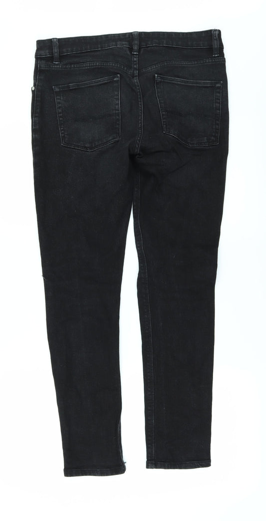 ASOS Womens Black  Denim Skinny Jeans Size 32 L32 in
