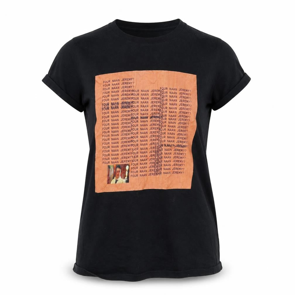 Womens UK Size S Bella Black Basic T-Shirt
