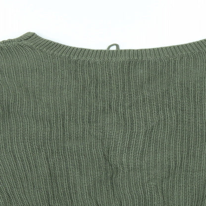 Apricot` Womens Green   Pullover Jumper Size 12  - Lace up back