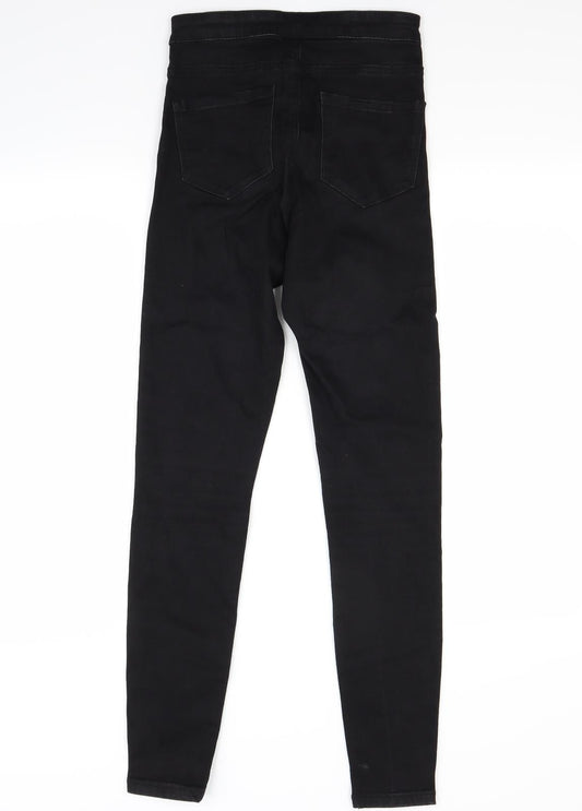 Primark Womens Black  Denim Skinny Jeans Size 10 L28 in