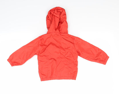 tricky tracks Boys Red   Basic Coat Coat Size 12 Months