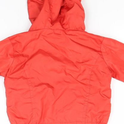 tricky tracks Boys Red   Basic Coat Coat Size 12 Months