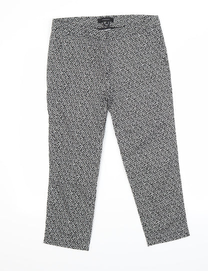 Womens UK Size 8 Atmosphere Regular Fit Capri Black Trousers