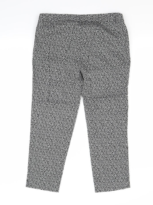 Womens UK Size 8 Atmosphere Regular Fit Capri Black Trousers
