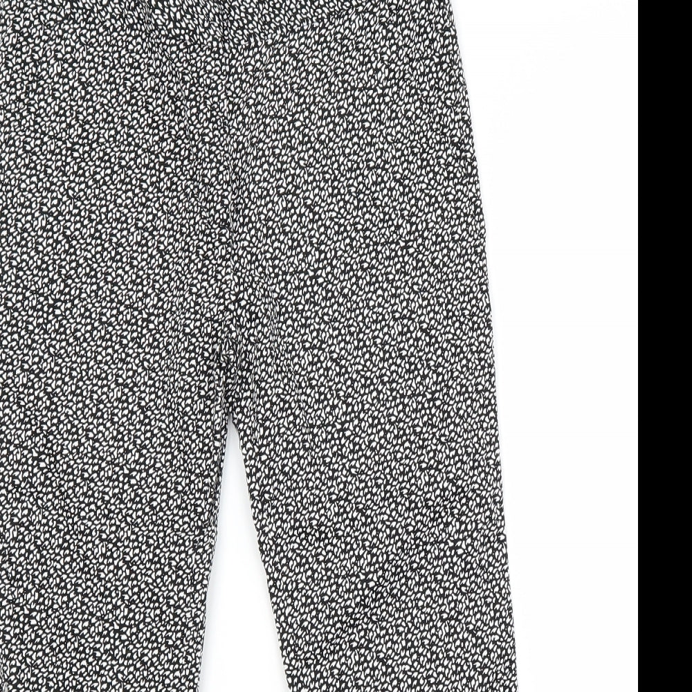 Womens UK Size 8 Atmosphere Regular Fit Capri Black Trousers