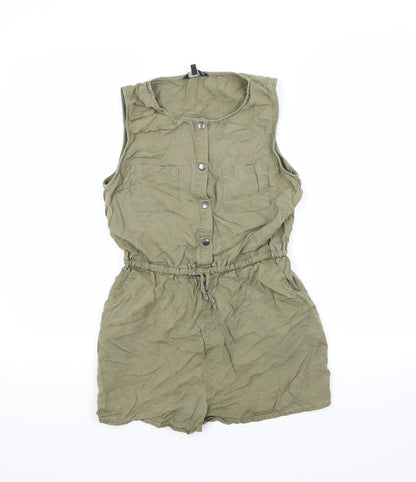 Candy Couture Girls Green   Shorts One-Piece Size 13 Years