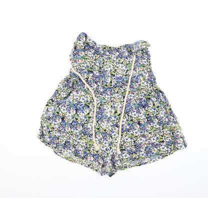 B soul Womens Multicoloured Floral  Shorts One-Piece Size S