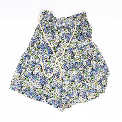 B soul Womens Multicoloured Floral  Shorts One-Piece Size S