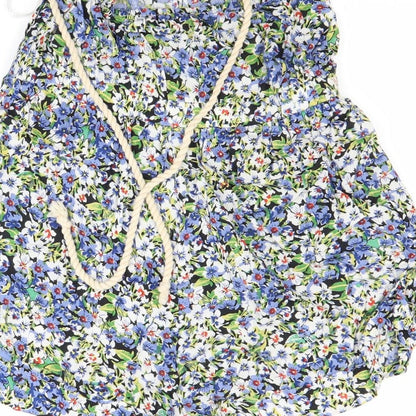 B soul Womens Multicoloured Floral  Shorts One-Piece Size S