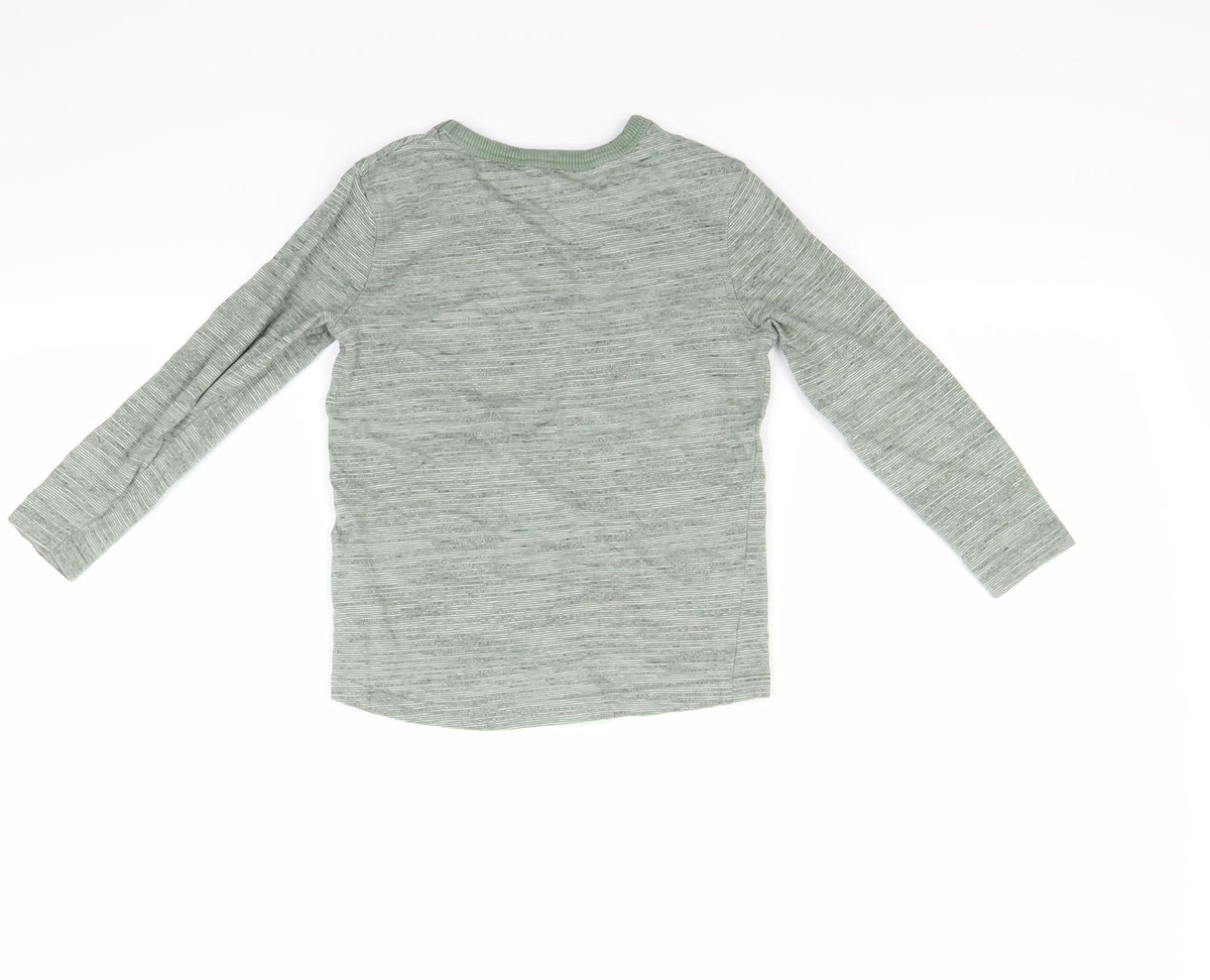 Back view of George boys’ green pullover sweatshirt, size 2-3, years