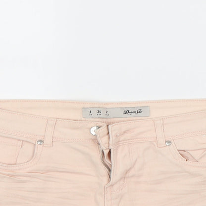 Primark Womens Orange   Cut-Off Shorts Size 6