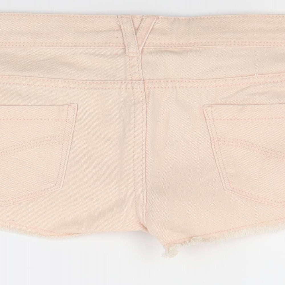 Primark Womens Orange   Cut-Off Shorts Size 6
