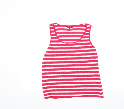 Womens UK Size 10 NEXT Pink Basic Tank