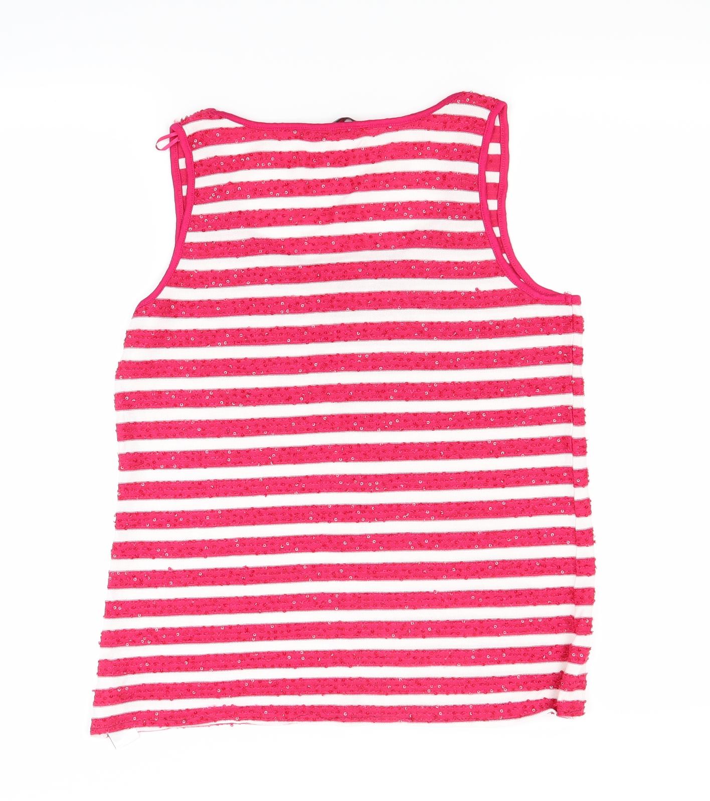 Womens UK Size 10 NEXT Pink Basic Tank