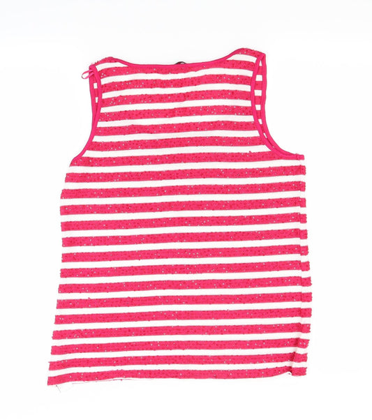 Womens UK Size 10 NEXT Pink Basic Tank