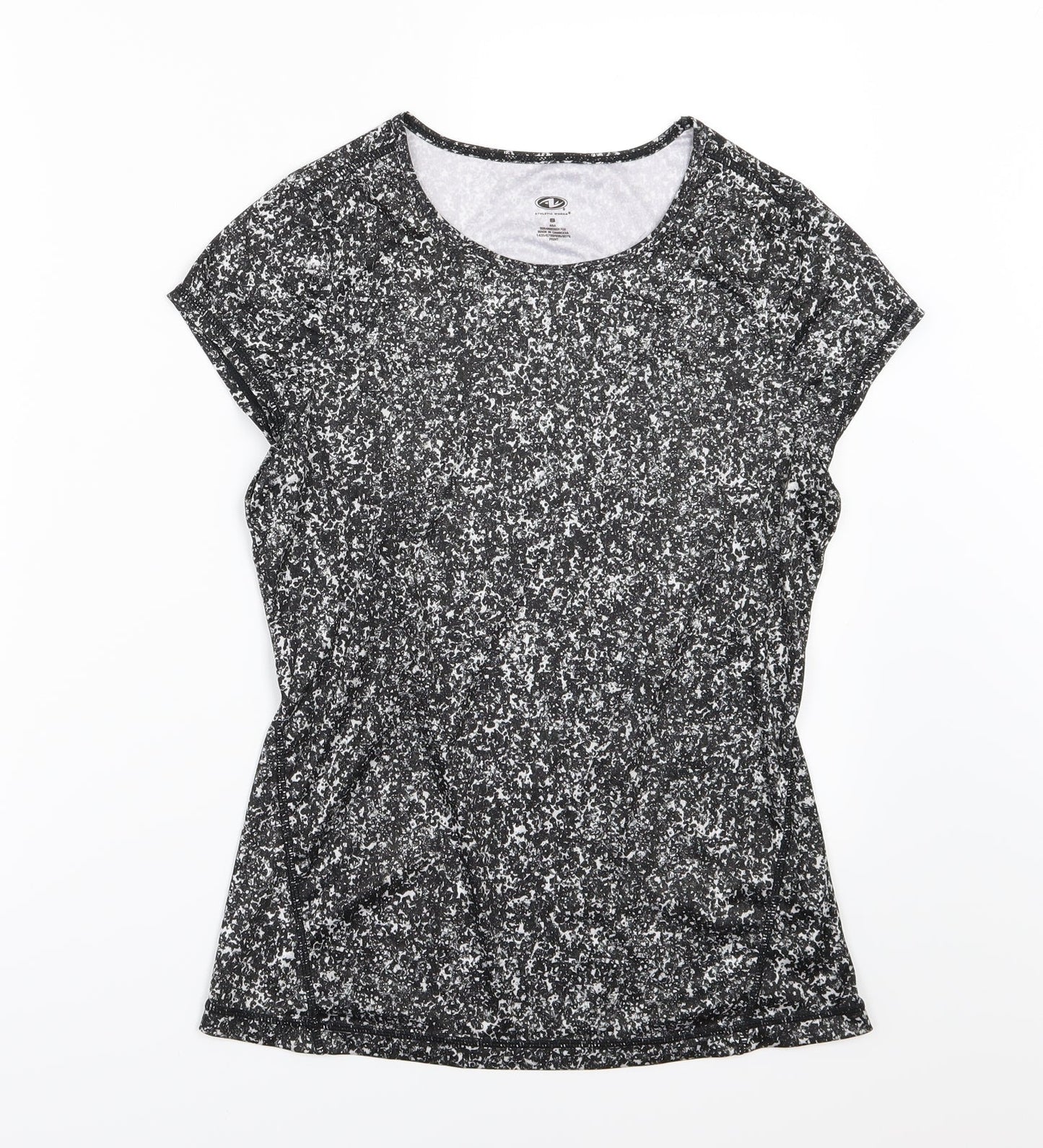 Womens UK Size S Athletic Works Grey  T-Shirt