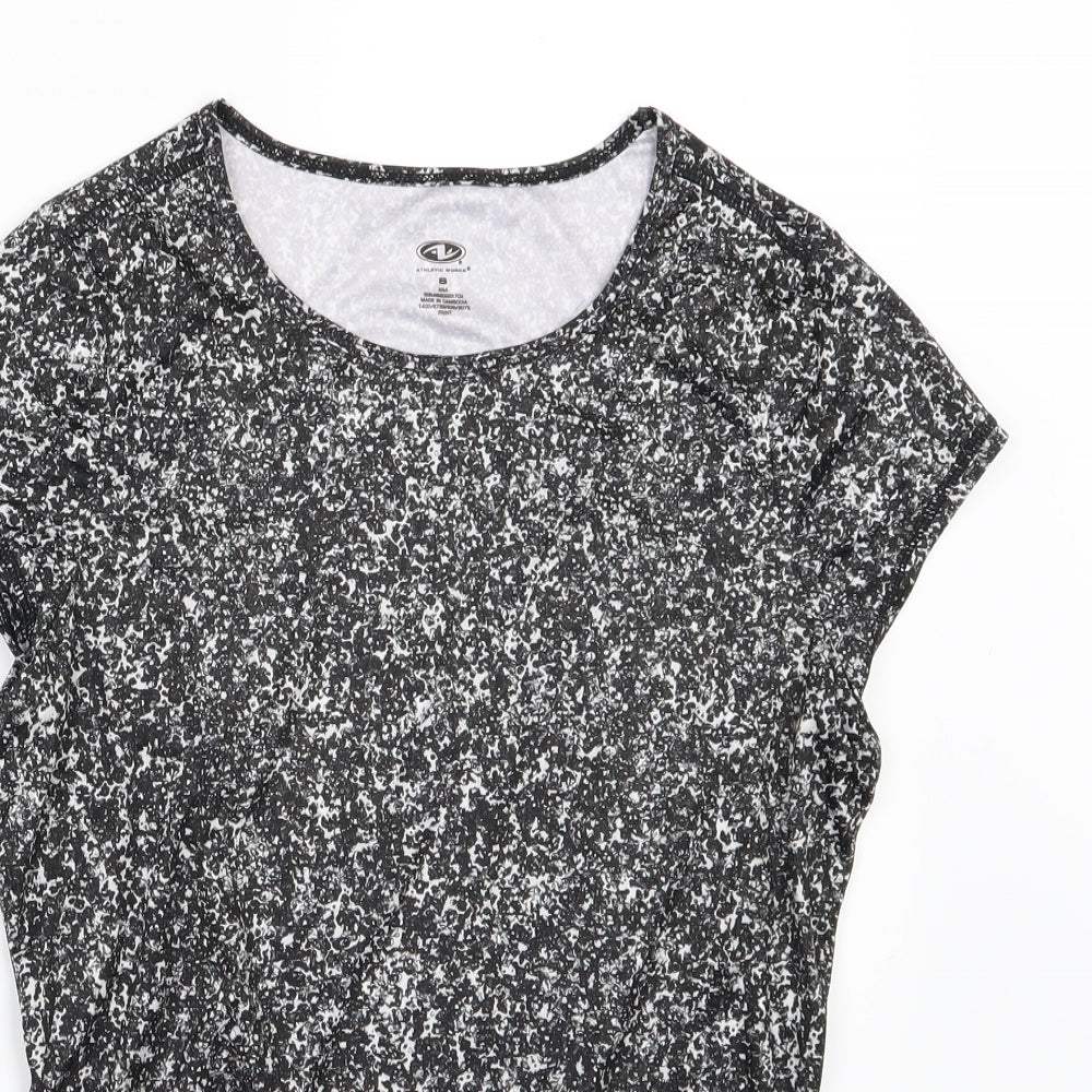 Womens UK Size S Athletic Works Grey  T-Shirt
