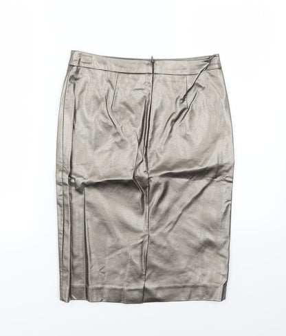 ESMARA Womens Brown   Straight & Pencil Skirt Size 8  - Leather Effect