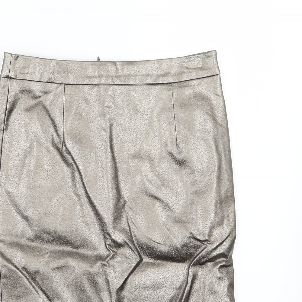 ESMARA Womens Brown   Straight & Pencil Skirt Size 8  - Leather Effect
