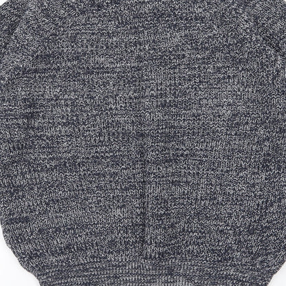 Brave Soul Mens Blue  Knit Pullover Jumper Size M