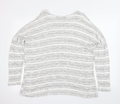 New Look Womens White   Pullover Jumper Size 16