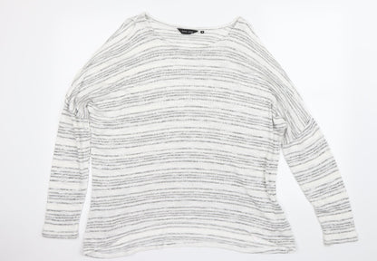 New Look Womens White   Pullover Jumper Size 16