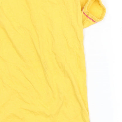 pink avenue  Girls Yellow   Basic T-Shirt Size 6 Years