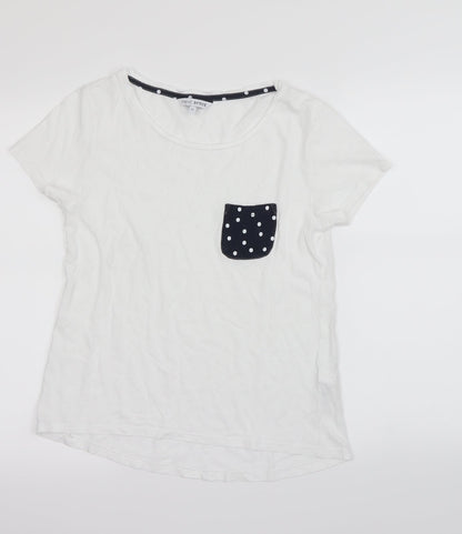 Womens UK Size XS NEXT White Basic T-Shirt