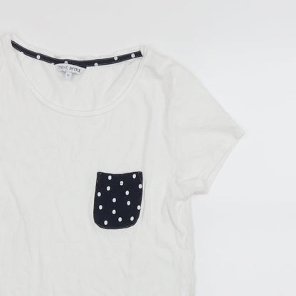 Womens UK Size XS NEXT White Basic T-Shirt
