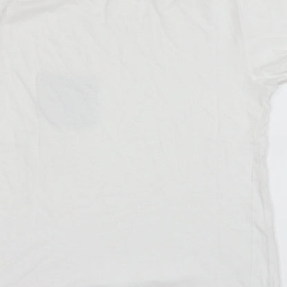 Womens UK Size XS NEXT White Basic T-Shirt