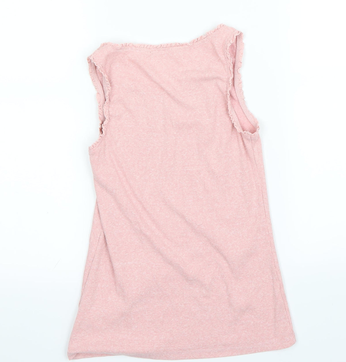 Back view of Next girls’ pink basic tank, size 12, years