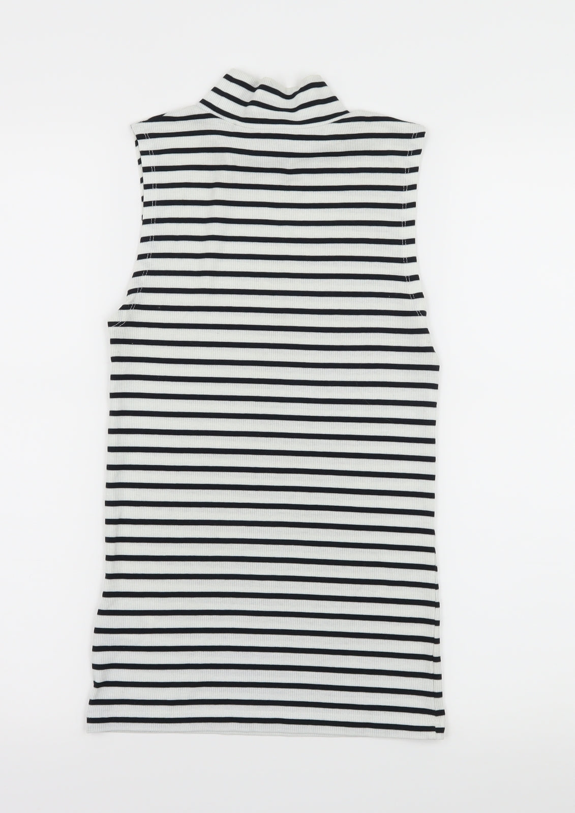 Atmosphere Womens White Striped Jersey Basic Tank Size 6