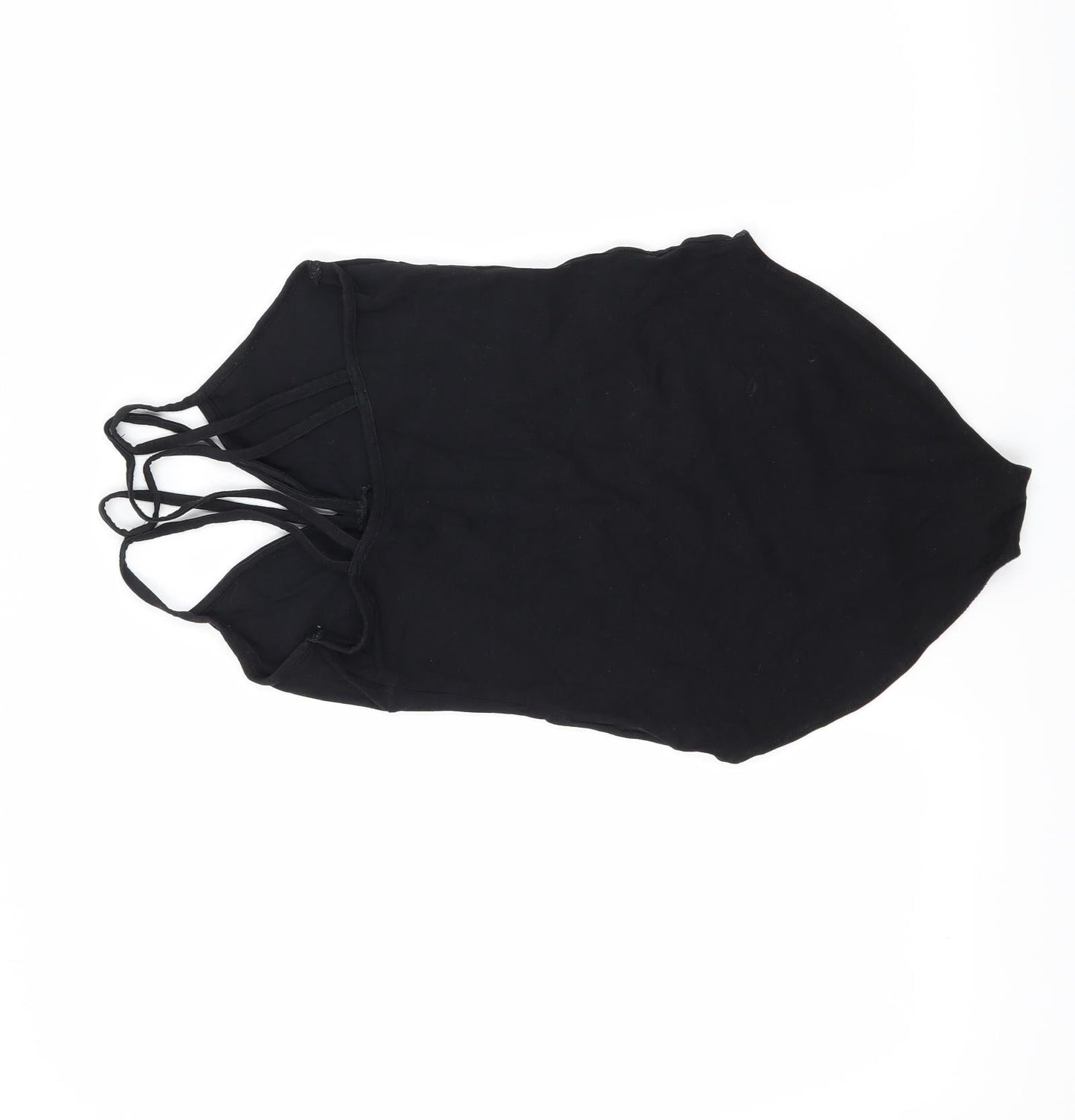 Miss Selfridge Womens Black  Jersey Bodysuit One-Piece Size 6  - Strappy