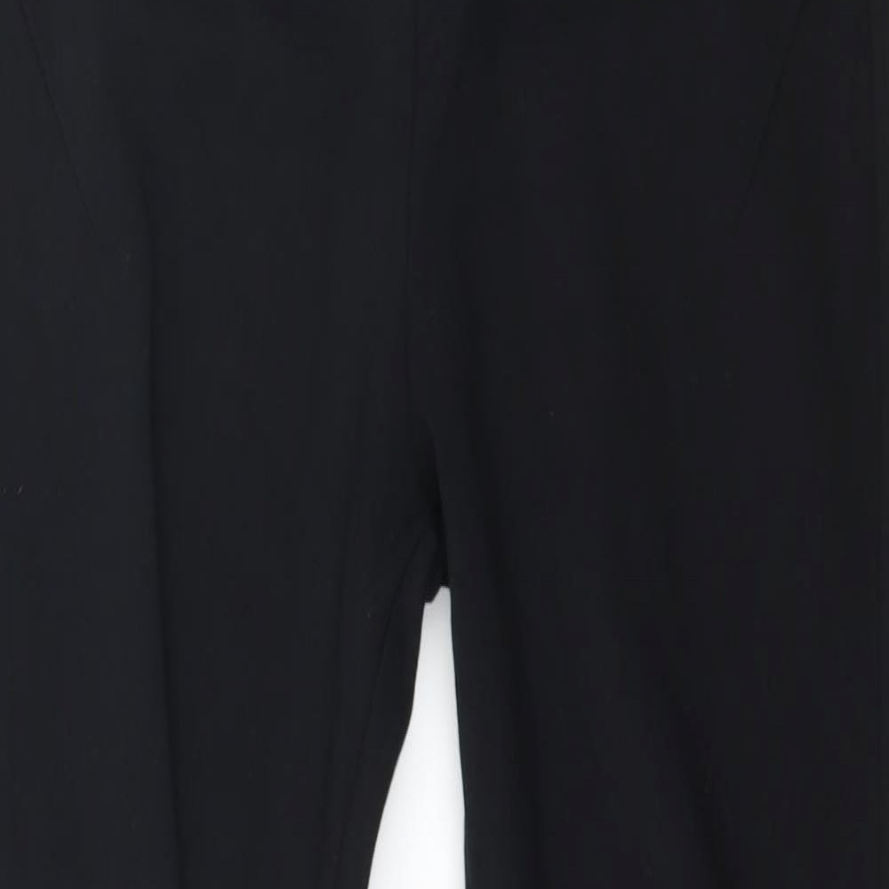 Prime Womens Black  Jersey Capri Leggings Size M L28 in