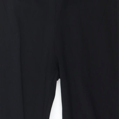 Prime Womens Black  Jersey Capri Leggings Size M L28 in