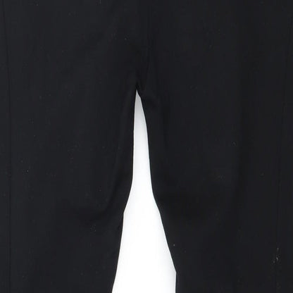 Prime Womens Black  Jersey Capri Leggings Size M L28 in