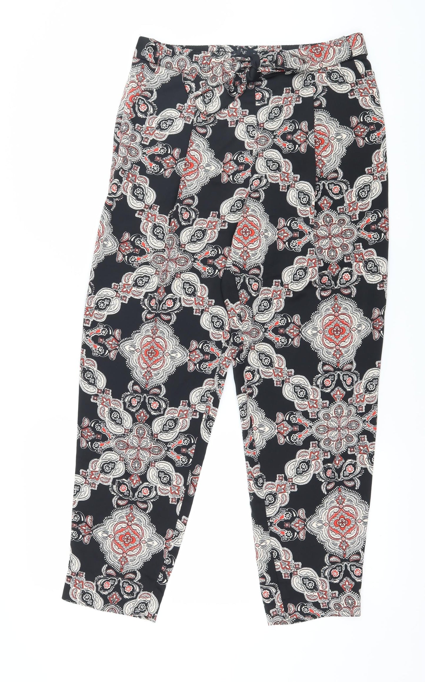 Womens UK Size 8 F&F Regular Fit  Black Trousers