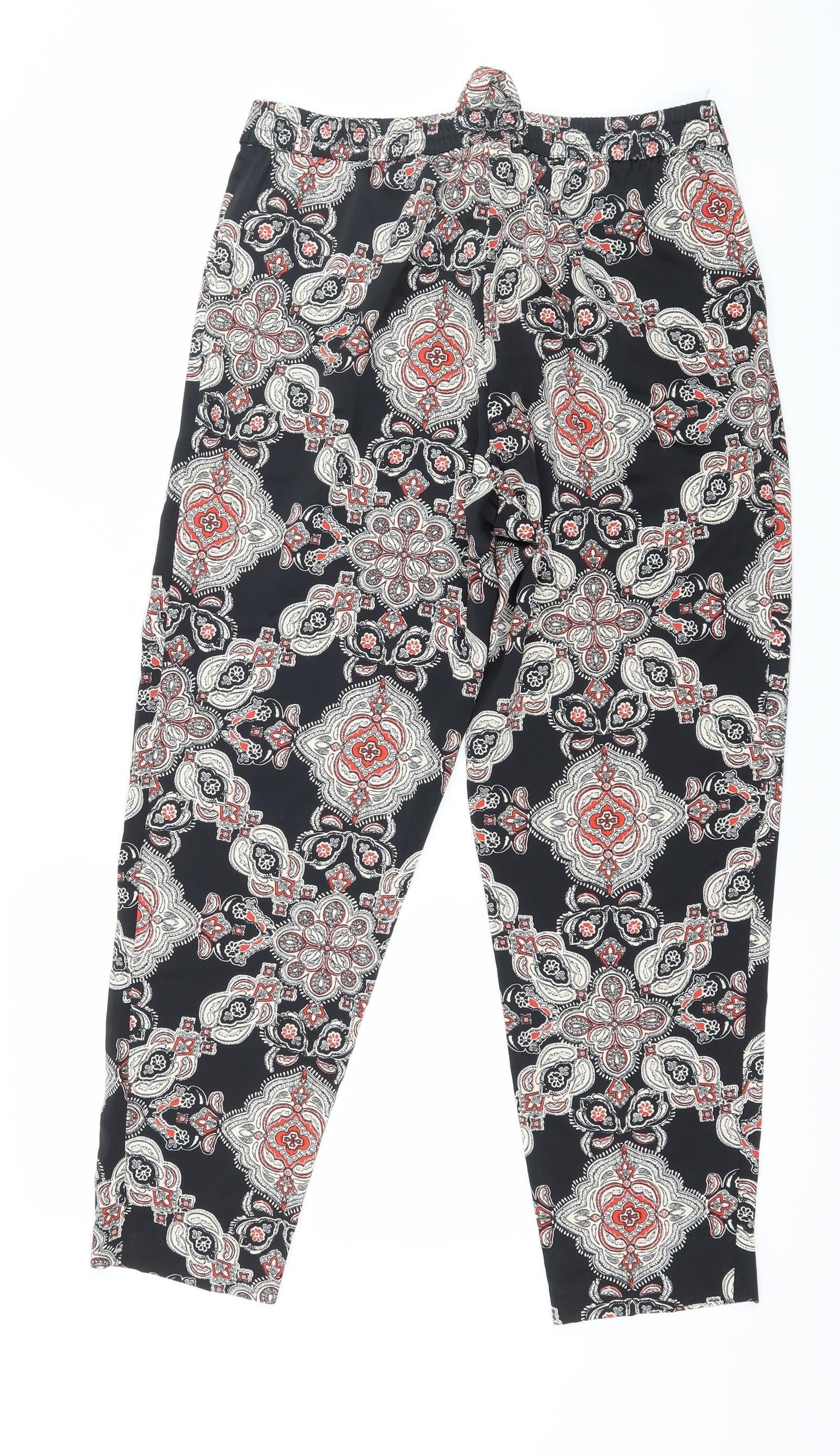 Womens UK Size 8 F&F Regular Fit  Black Trousers
