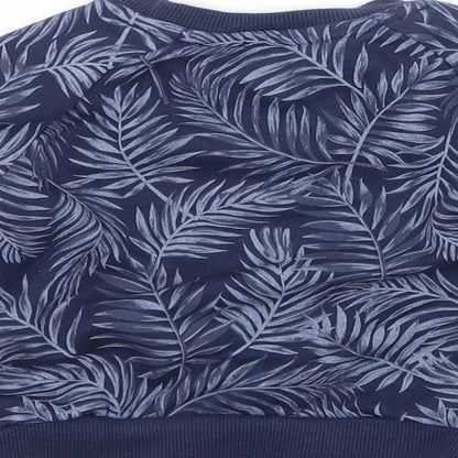 Primark Boys Blue Floral Jersey Pullover Jumper Size 9-12 Months  - Surfer dude
