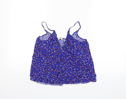 Womens UK Size 10 Papaya Blue Basic Tank