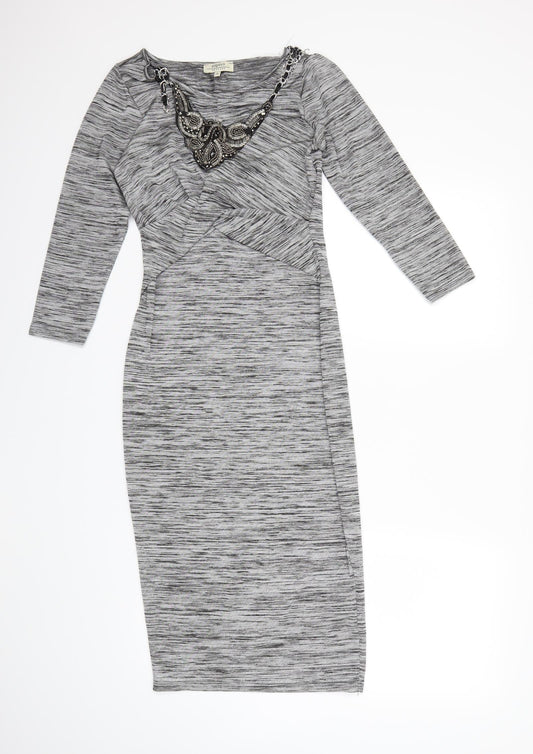 Papaya Womens Grey   Bodycon  Size 8