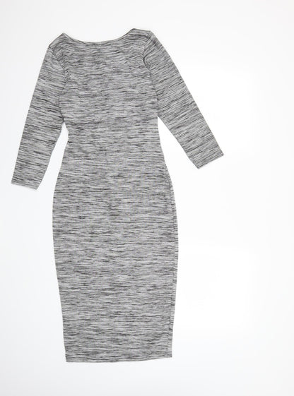 Papaya Womens Grey   Bodycon  Size 8