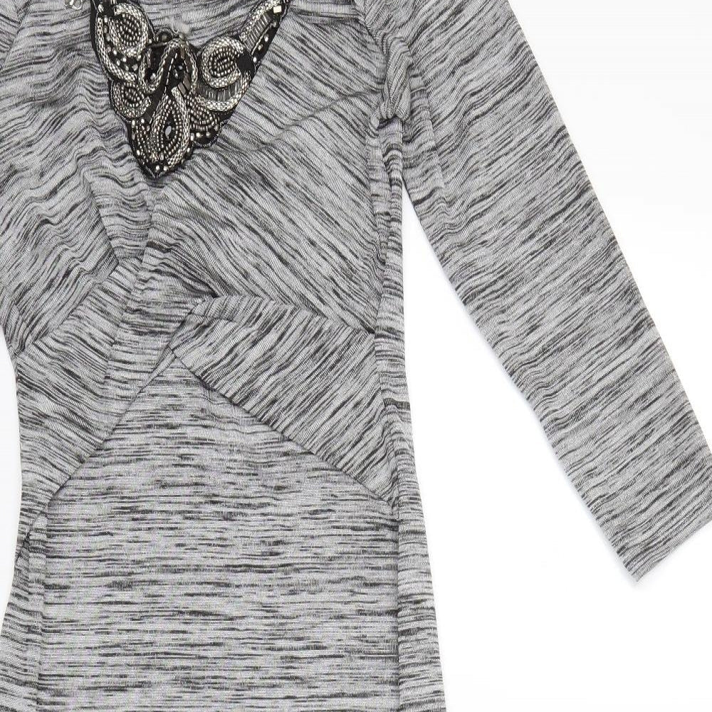 Papaya Womens Grey   Bodycon  Size 8